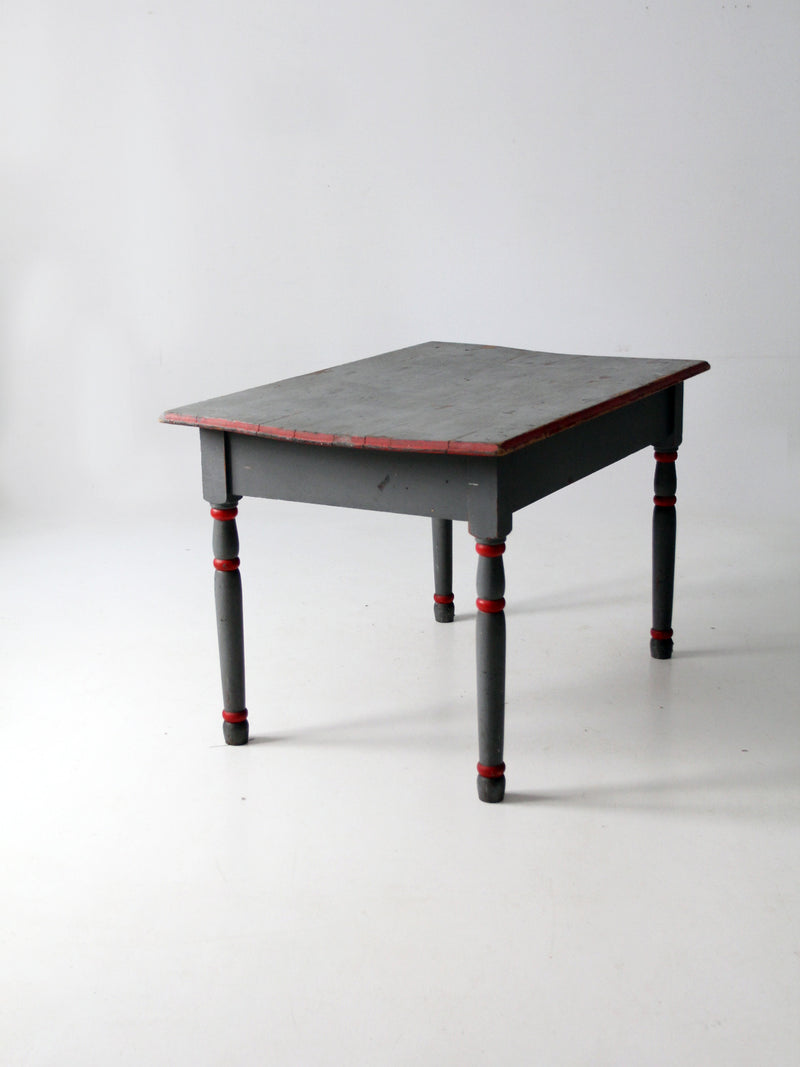 antique painted wood table