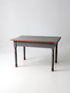 antique painted wood table
