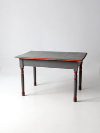 antique painted wood table