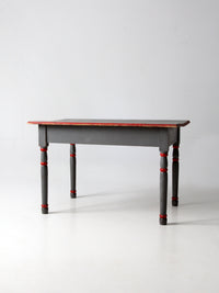 antique painted wood table