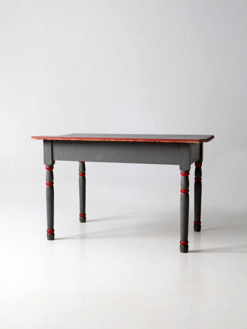 antique painted wood table