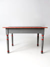 antique painted wood table