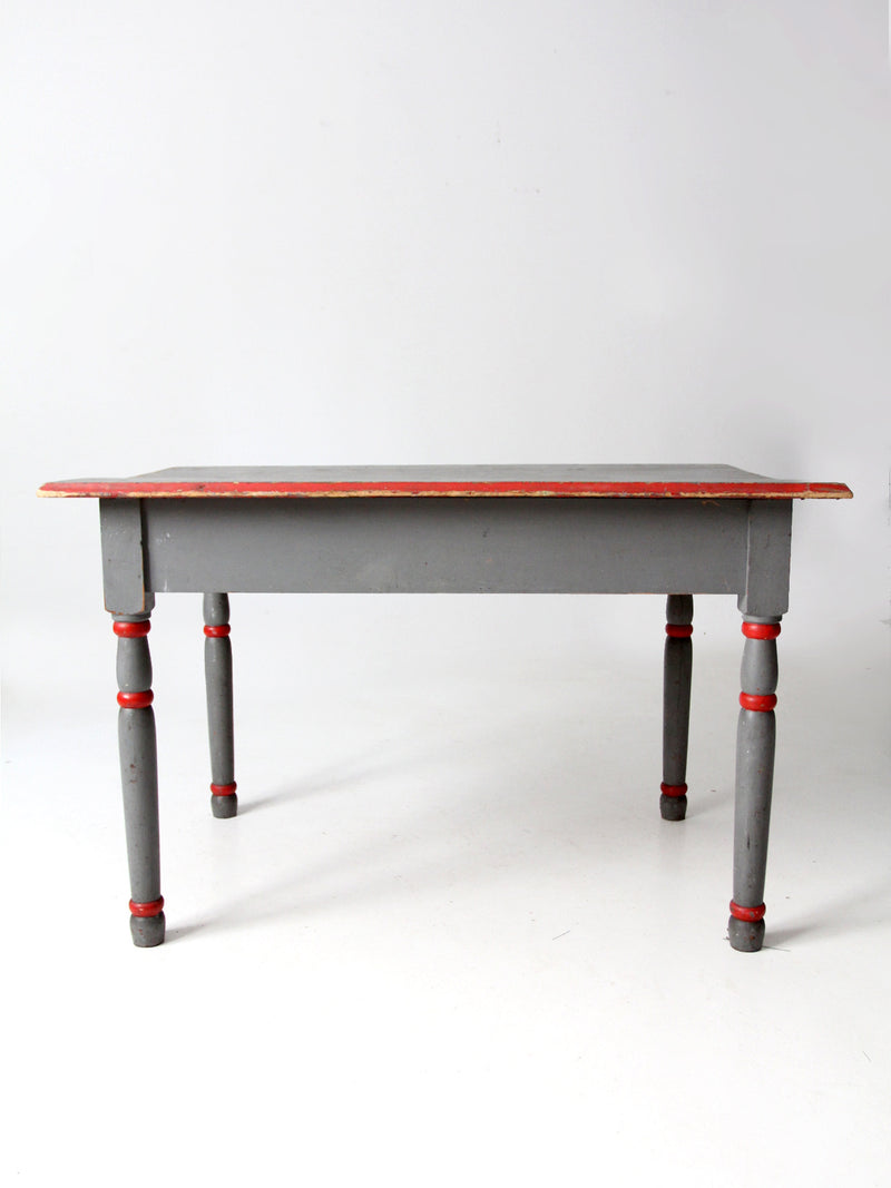 antique painted wood table