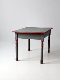antique painted wood table
