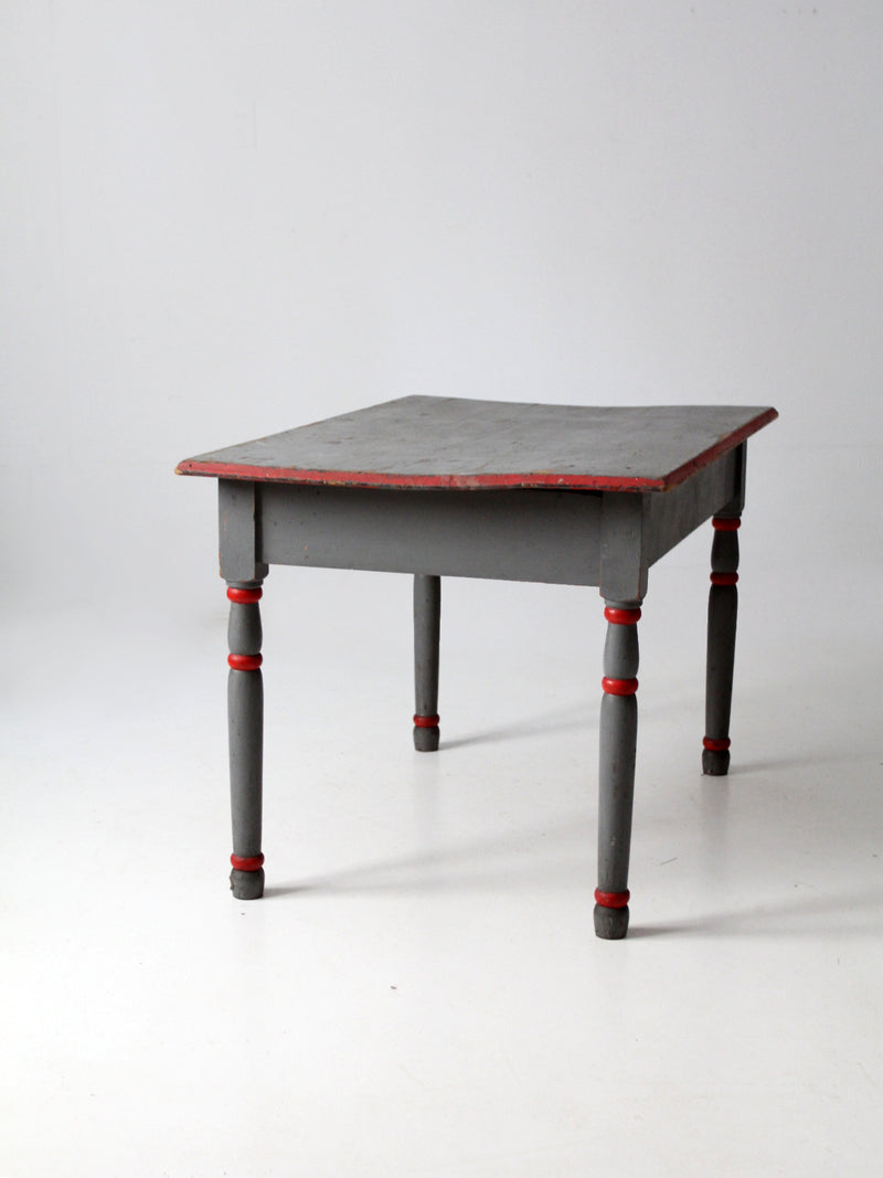 antique painted wood table